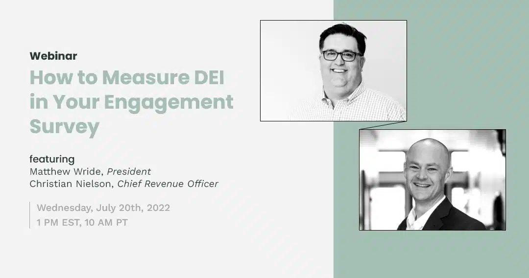 How to Measure DEI webinar cover image