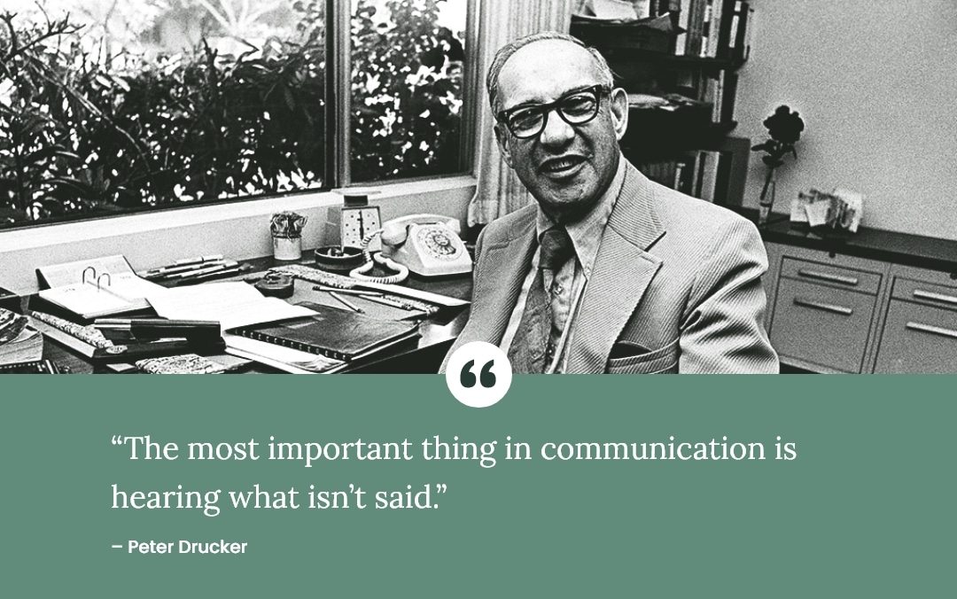 Peter Drucker quote and image