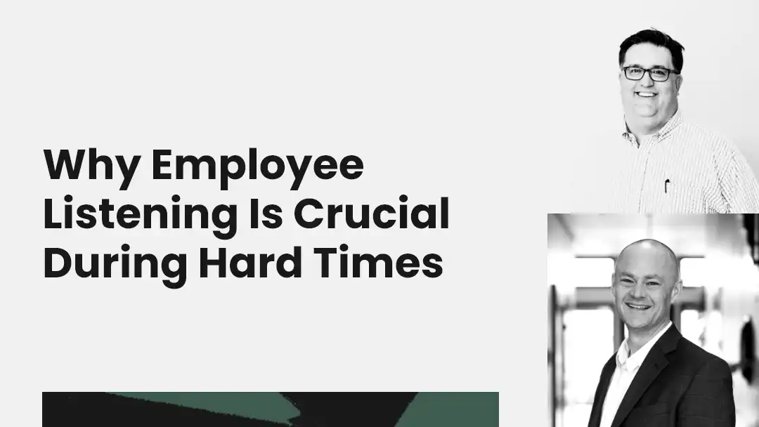 employee listening hard times webinar cover image