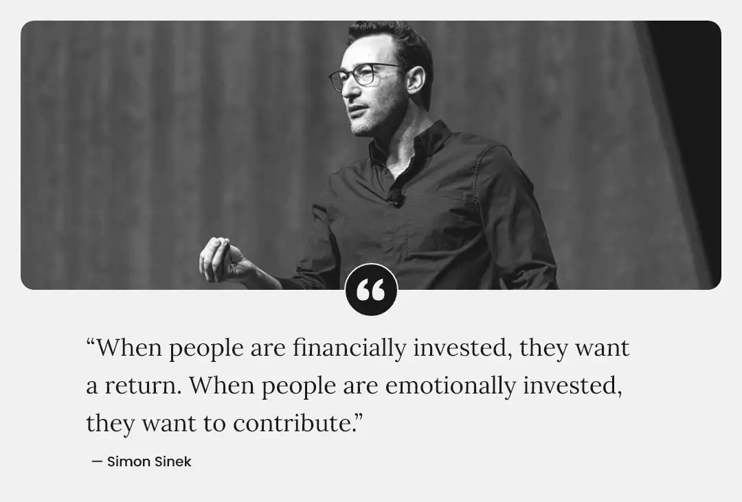 Simon Sinek image and quote