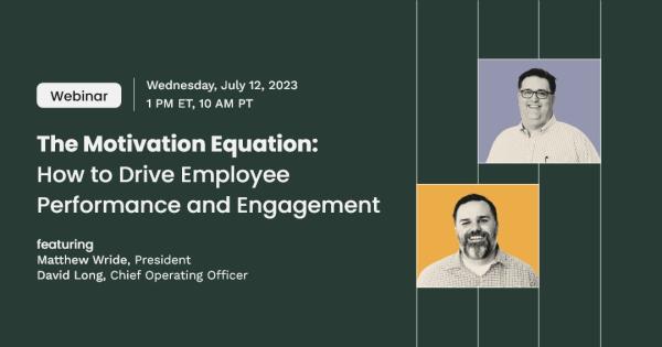 Image of employee motivation webinar announcement